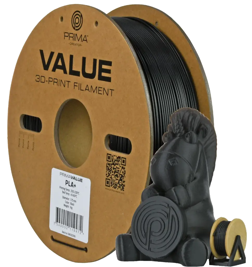 [PV24-PLA-175-1000-BK] PrimaValue PLA+ (schwarz)